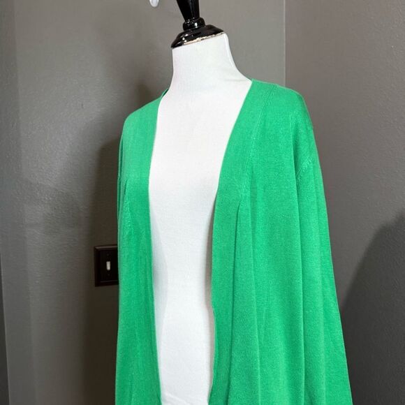 Cielo Green cardigan Sweater open front - Picture 2 of 8